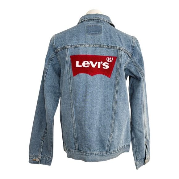 LEVI’S Boys Logo Applique Denim Jacket Size XL NEW - Picture 2 of 7